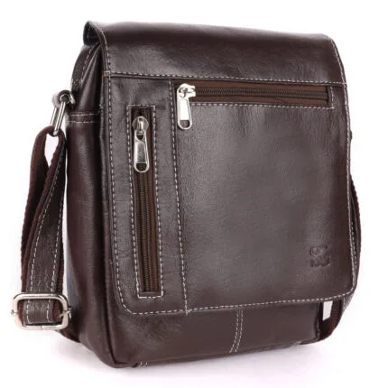 Genuine leather sling bag, crossbody bag for men and women, Flat Nappa leather sling bag, unisex leather crossbody bag, fashionable leather sling, premium leather crossbody