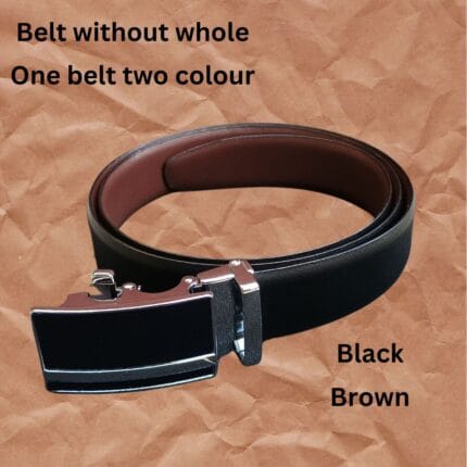 reversible leather belt for men
