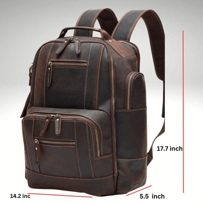 snepgear leather backpack
